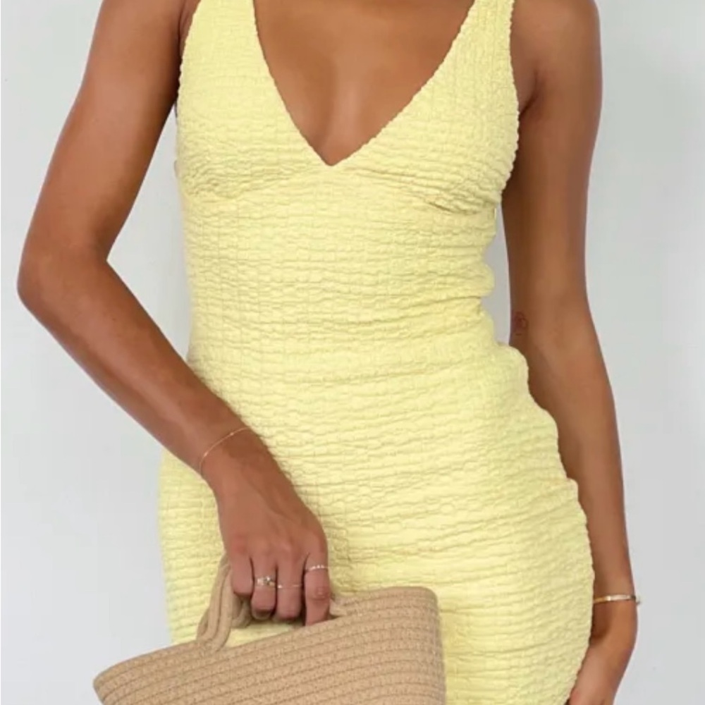WhiteFox Yellow Mini Dress